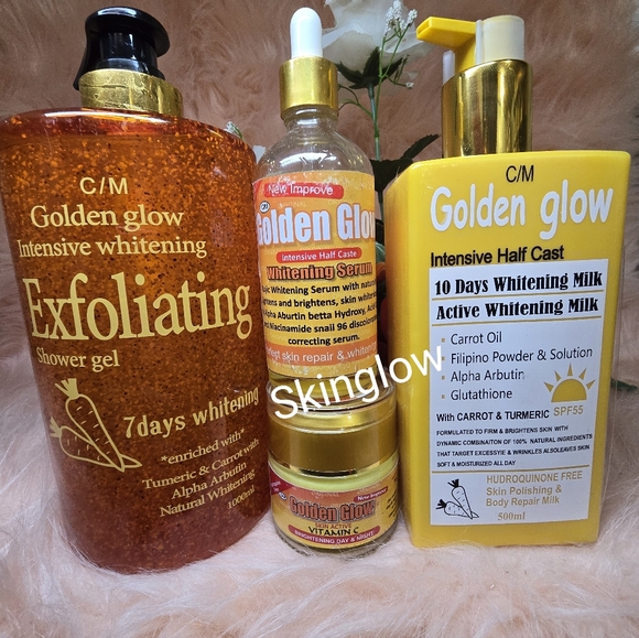 Golden Glow carrot Intensive Exfoliating Bath Gel, Body Milk, Serum, Face Cream - Picture 1 of 2
